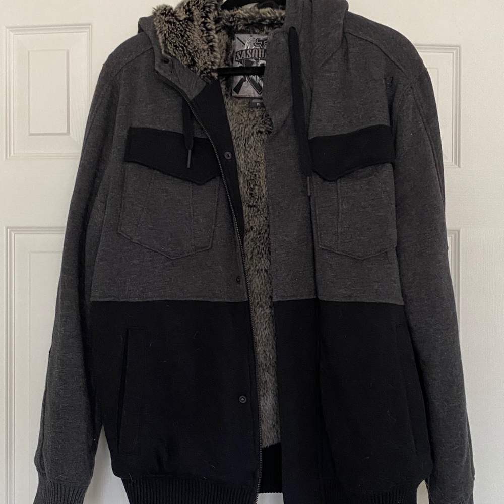 Fox brand faux fur lined jacket